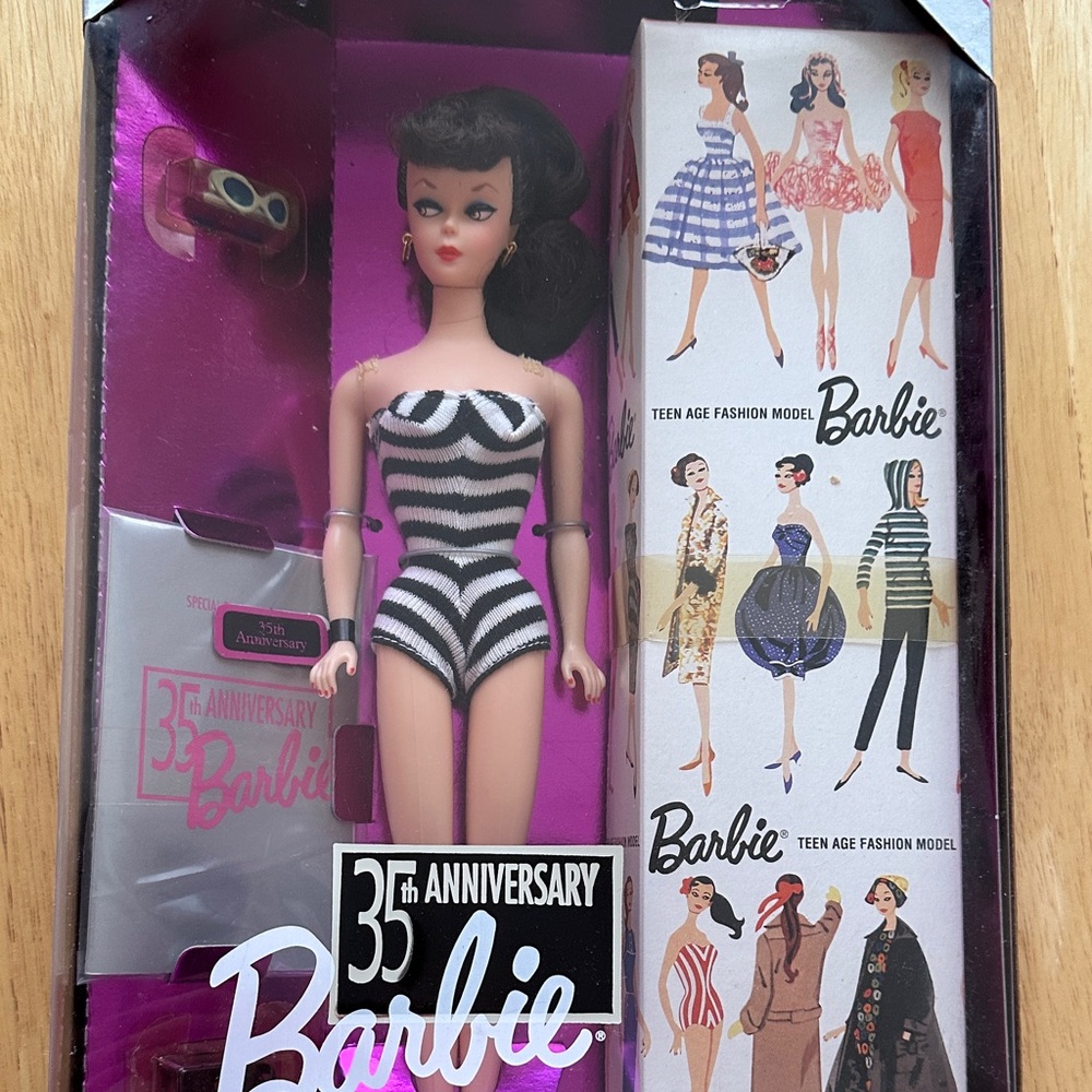 Barbie 35th Anniversary Doll - Black and White Stripes